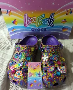 Selten ausverkauft Ltd Ed Lisa Frank Crocs Gr. 10 neu mit Etikett - Bild 1 von 9