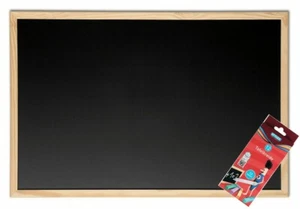 Kreidetafel 60 x 80 cm + 12 Tafelkreide Schultafel Pinnwand Maltafel Malwand Set - Bild 1 von 2