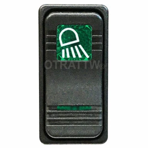 Interruptor Rocker OTRATTW Carling Tech Contura X, Polaris, LUZ DE TRABAJO, LENTE VERDE - Imagen 1 de 4