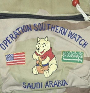 Operation Southern Watch Saudi Arabia Rucksack Camo Stars n Stripes Saudi Flag - Picture 1 of 12