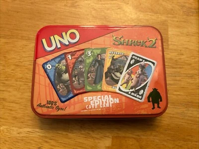 Shrek 2 Uno Special Edition Card Game In Original  Deluxe Collectors Tin - Image 1 of 4