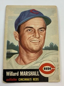Single de béisbol 1953 Topps #95 Willard Marshall (en muy buen estado-ex) EO2 - Imagen 1 de 2