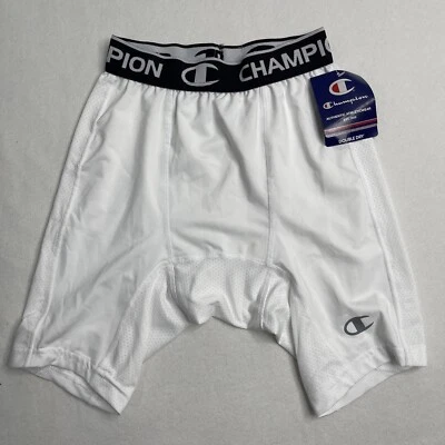 Pantalón Corto de Compresión Champion Powerflex Para Hombre Soporte Fresco Elastizado Blanco Talla S Nuevo Foto 1 de 4
