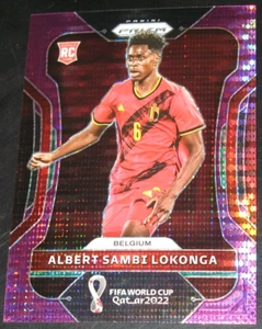 2022 Prizm World Cup Albert Sambi Lokonga Purple Breakaway # 20/35 Belgien RC - Bild 1 von 2