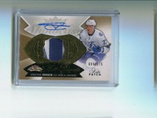 2014-15 Fleer Showcase Hot Prospects Jonathan Drouin Rookie Auto Patch 84/175