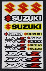 DRZ 50 125 400 DR Z motorcycle decals sheet stickers for Suzuki DR-Z Laminated - Picture 1 of 4
