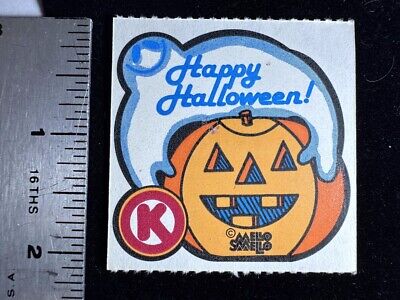 Mello Smello ¡Feliz Halloween! Pegatina Vintage Circle K Scratch 'n Sniff 🙂 • 25.66€