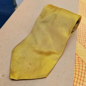 Corbata de seda Austin Reed - Amarilla - Hecha en Inglaterra - Clásica vintage retro - Imagen 1 de 8