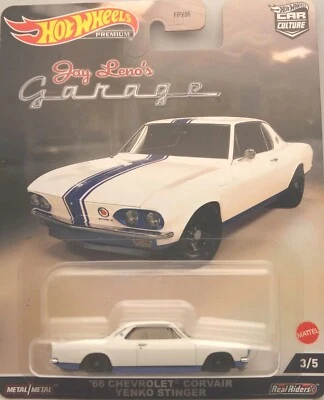Hot Wheels Premium 2022 '66 Chevrolet Corvair Yenko Stinger Jay Leno's 3/5 HCJ84 - Imagen 1 de 4