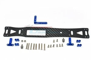 GPM GTA8014 CARBON FIBER -3mm W/ ALUMINUM UPPER CHASSIS 1/10 TAMIYA RC TA-08 CAR - Imagen 1 de 16