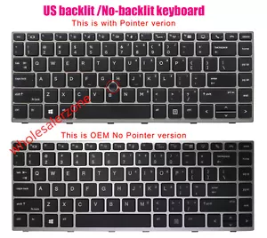 US Backlit / No-backlit Keyboard For HP EliteBook 745 G5 G6,840 G5 G6,846 G5 G6 - Picture 1 of 5