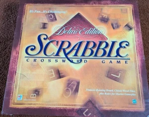 Milton Bradley Scrabble Deluxe Edition 04034 Board Game NEW Not Sealed - Picture 1 of 7