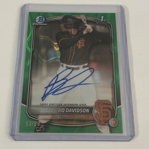 2025 Bowman Chrome - Bo Davidson - Green Lava Auto / 99 - SF Giants - Picture 1 of 4