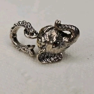 Jai von John Hardy 925 Sterlingsilber 14K rote Augen Anhänger Charm - Bild 1 von 5
