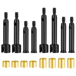 Hard Steel CVD Drive Shafts +3mm 5mm Wide for 1/24 Losi Mini-B Buggy RC Crawler - Picture 1 of 15