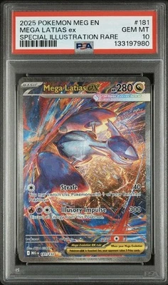 2025 Mega Evolution Mega Latias ex 181/132 SIR PSA 10 Gem Mint - Image 1 of 4