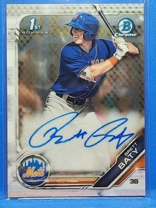Bowman Draft 2019 - Chrome Draft Pick Autografi Brett Baty #CDA-BB (AU, RC) - Foto 1 di 2