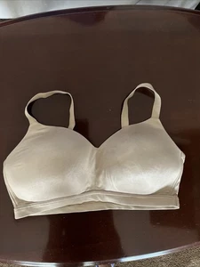 Cacique Lane Bryant Wirefree Lounge Bra 44DDD Lightly Lined nude beige no wire - Picture 1 of 7