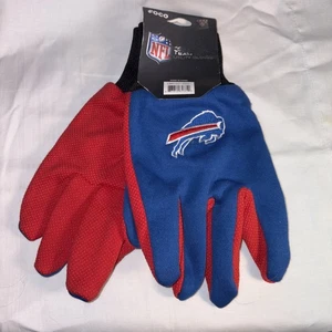 Licensed Buffalo Bills Football NFL Work Utility Gloves Mens M Ladies L - Picture 1 of 5