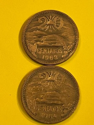 墨西哥 1963 - 1964 年 20 CENTAVOS 海盗免费送货 — 第 1/4 张图片