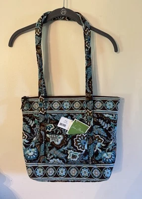 Bolso de Hombro Vera Bradley Java Azul Villager Marrón/Azul Verdoso RARO NUEVO CON ETIQUETAS Foto 1 de 4