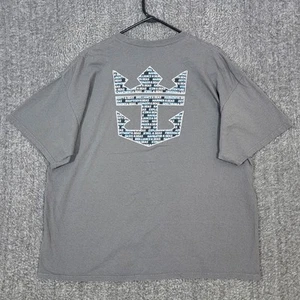 Royal Caribbean T-Shirt Mens 2XL Gray International Anchor Ships Names - Picture 1 of 9