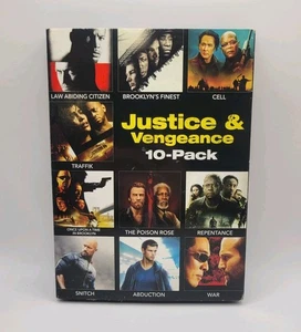 Justice & Vengeance Movie 10 Pack DVD Slipcover 1000+ Minutes - Picture 1 of 6