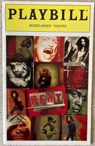 Rent Playbill Anthony Rapp Norbert Leo Butz Sherie Rene Scott 1997 Ticket Anhang - Bild 1 von 1