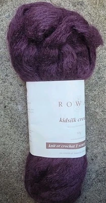 Rowan Kidsilk Creation 70% Super Kid Mohair 30% Silk Plum 00008 Pattern On Back - Image 1 of 4