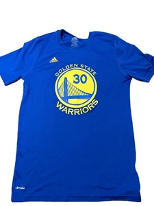 Jungen Adidas Golden State Warriors Steph Curry Climalite T-Shirt Large 14-16 blau - Bild 1 von 3