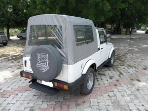 Grey Soft Top Roof Fit For Suzuki Samurai SJ410 SJ413 Maruti Gypsy King - Picture 1 of 5