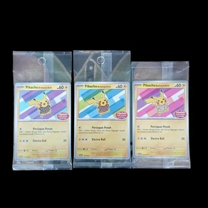 Lot 3 Pokemon Pikachu Berkemeja Batik XATU 154 155 190/SV-P Indonesia Promo - Picture 1 of 5