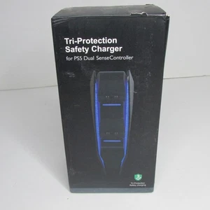 Tri-Protection Safety Dual Controller Charger for PS5 DualSense Controller NEW - Picture 1 of 2