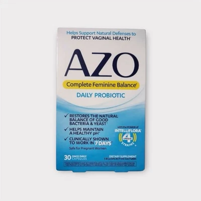 Probiótico diario Azo Complete Femenino Balance 30 cápsulas una vez al día caducidad 07/2026+ Foto 1 de 3
