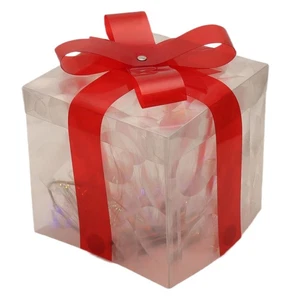Christmas Glowing Gifts Box Decoration Ornament with Bow Lighting Box9668 - Picture 1 of 22