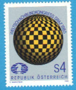AUTRICHE AUSTRIA 1985 neuf** echecs chess schach scacchi ajedrez - Photo 1/1