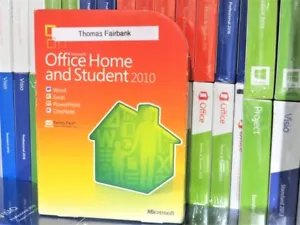 MICROSOFT OFFICE 2010 HOME AND STUDENT RETAIL 3-USER DVD USED 79G-01900 UK  - Picture 1 of 4