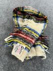 Foulard vintage Glentana pour femme mohair pile laine mélange écharpe à carreaux fabriquée en Écosse
