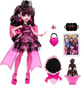Monster High Ball Doll Draculaura in Party Dress with Accessories DMG PKG - Picture 1 of 9
