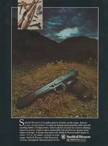 1979 Smith & Wesson CO2 Pellet Pistole - Luftgewehr - Vintage Magazin Druck Werbung Foto - Bild 1 von 1