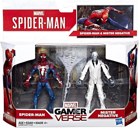 Marvel Gamerverse Spider-Man vs Mr. Negative 3.75 Inch Action Figures Cover