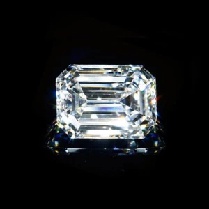 EGL Lab-created Loose Diamond 1.10 Carat H / VVS2 Emerald Cut 6.9 mm R74 - Picture 1 of 4