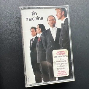 TIN MACHINE Brand New Sealed 1989 Cassette Tape w/HYPE STICKER~BOWIE~MOD ROCK - Picture 1 of 4
