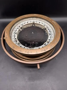 Schiffskompass, Trockenkompass, gefüllt mit Wasser , „C.Plath“ , 11,4kg - B2.20U - Bild 1 von 12