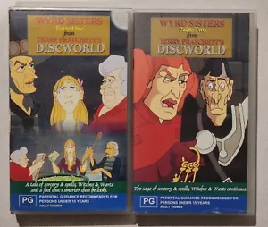 Wyrd Sisters Part 1 & Part 2 Of Terry Pratchett’s Animated Discworld Series VHS - Picture 1 of 8