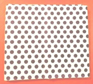 Fabric Fat Quarter 18" x 22" Purple Polka Dots on White - 100% Algodón - Nuevo - Imagen 1 de 3