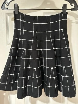 Wet Seal High Rise Plaid Tennis Skirt - Black Plaid, Size S - Image 1 of 2