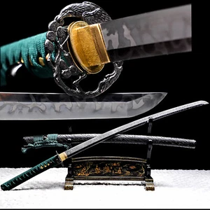 Espada Katana Samurai Japonesa L6 Acero Arcilla Templada Hitatsura Hamon (皆烧) - Imagen 1 de 13
