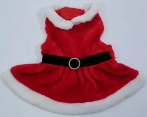 MM) Mrs. Santa Claus Pet Halloween Christmas Small Dog Costume Size Medium - Picture 1 of 4
