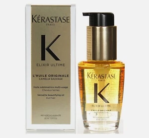 Kerastase Elixir Ultime L'Huile Originale Oil 1.01oz/30ml TRAVEL NEW IN BOX 🌿 - Picture 1 of 1